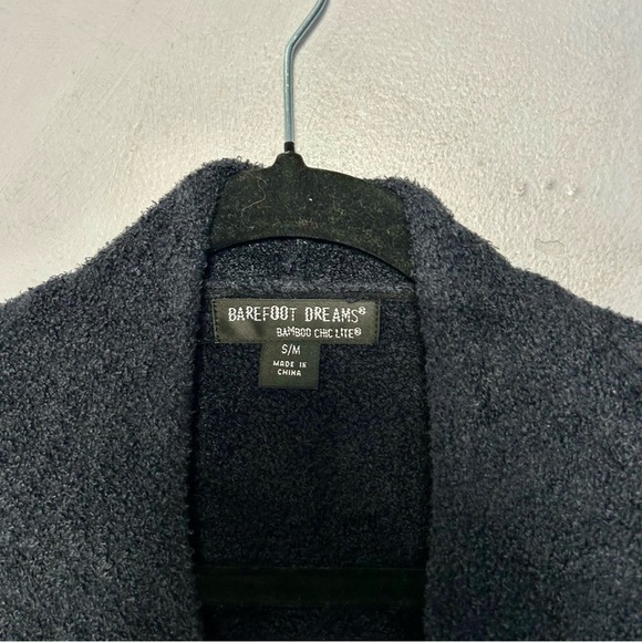 Barefoot Dreams Women's Black Open Front Cardigan Size Small / Medium - Picture 3 of 4